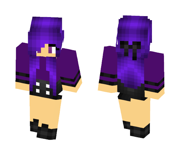 Purple Girl - Girl Minecraft Skins - image 1