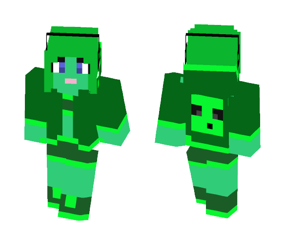 slime girl - Girl Minecraft Skins - image 1