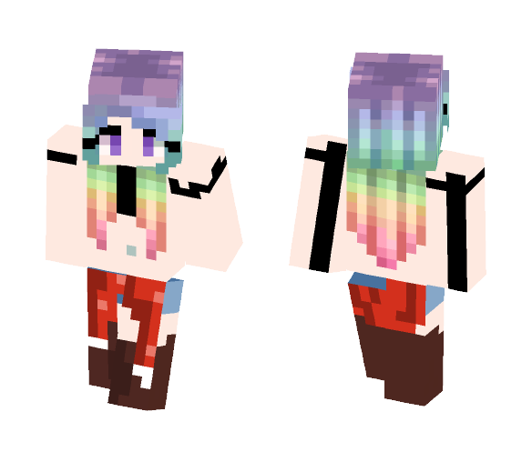 ✠RAINBOW CHALLENGE COMPLETE✠ - Female Minecraft Skins - image 1