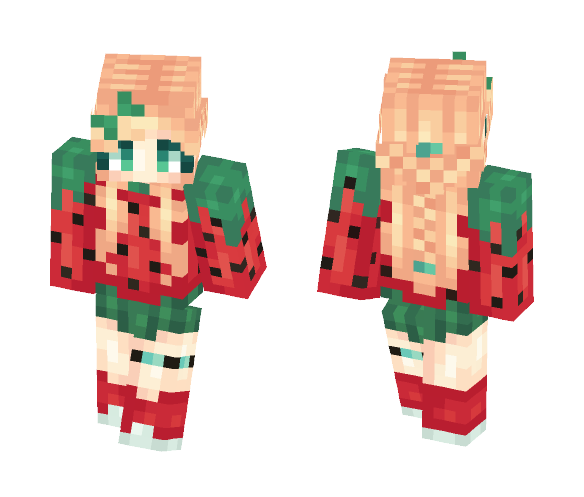 Strawberry girl - Girl Minecraft Skins - image 1