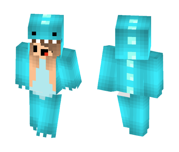 Cute Dino Girl - Cute Girls Minecraft Skins - image 1