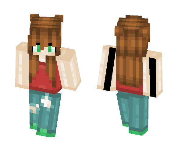 Strawberries // bagged milk - Female Minecraft Skins - image 1