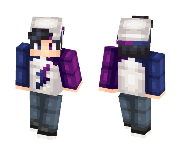 Purple Lightning Strike Teen - Male Minecraft Skins - image 1