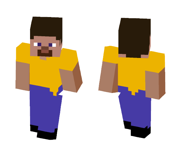 Steve play.steveyblock.com mascot - Male Minecraft Skins - image 1