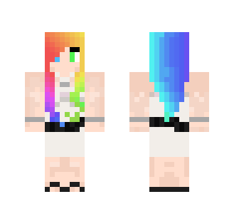 Rainbow on the Beach - Female Minecraft Skins - image 2