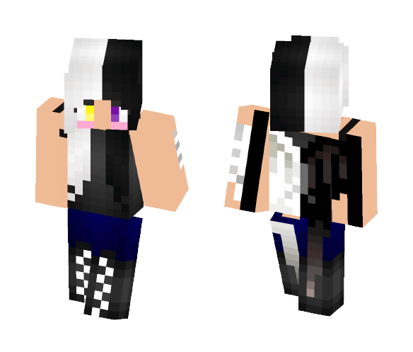 Light/Dark Girl - Girl Minecraft Skins - image 1