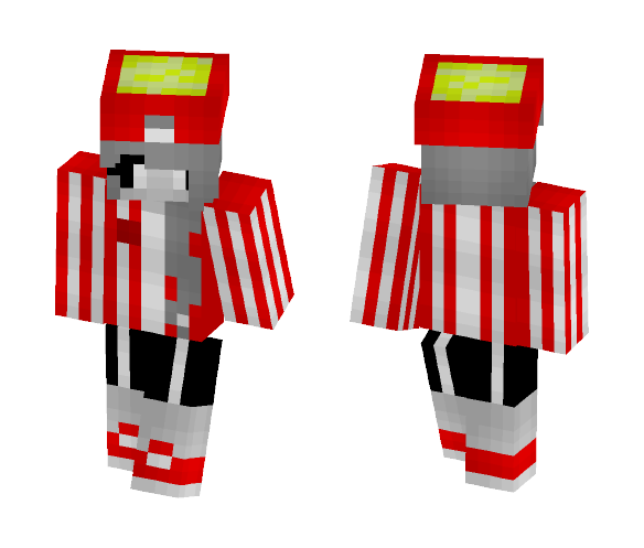 Sansy the Popcorn Standee - Female Minecraft Skins - image 1