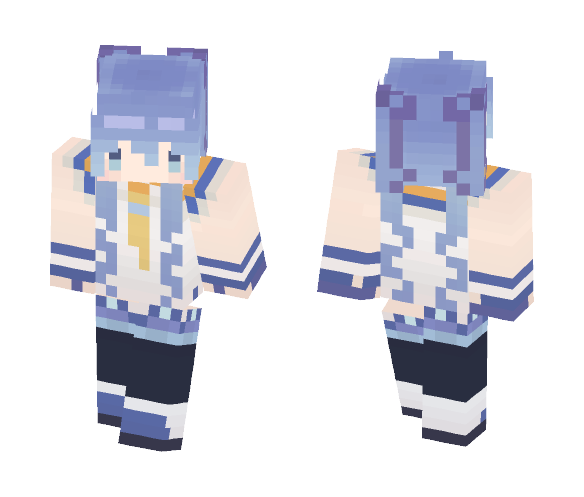 Download Free Vocaloid | Hatsune Miku Snow 2015 Skin for Minecraft image 1 Vocaloid | Hatsune Miku Snow 2015 - Female Minecraft Skins - image 1