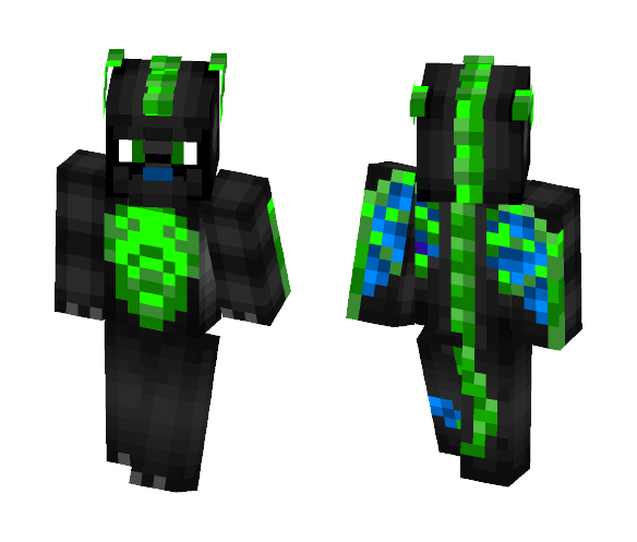 Green Dragon - Male Minecraft Skins - image 1