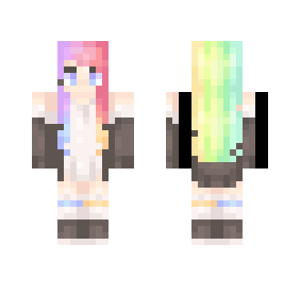 rainbow skies - Female Minecraft Skins - image 2