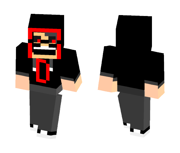 Darkiplier in a hoodie - Male Minecraft Skins - image 1