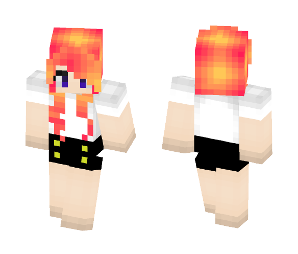 Pink hair [5] - Female Minecraft Skins - image 1