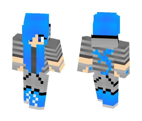 Download Free Ice Dragon Girl Skin for Minecraft image 1 Ice Dragon Girl - Girl Minecraft Skins - image 1