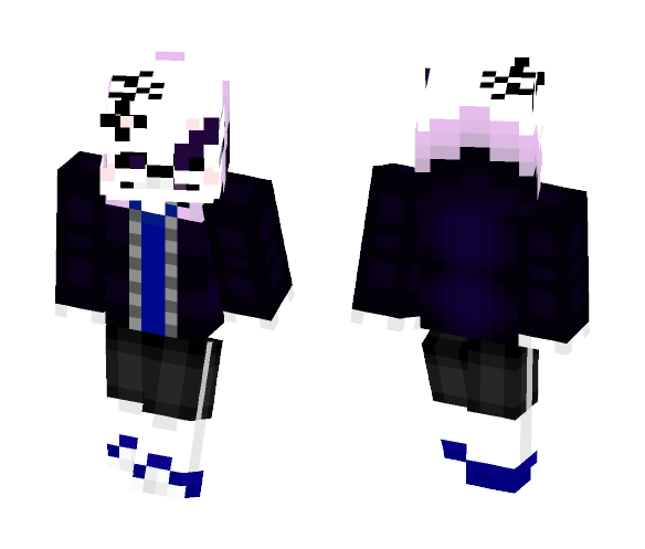 Dark!Tale Sans (Crack in Head) - Male Minecraft Skins - image 1