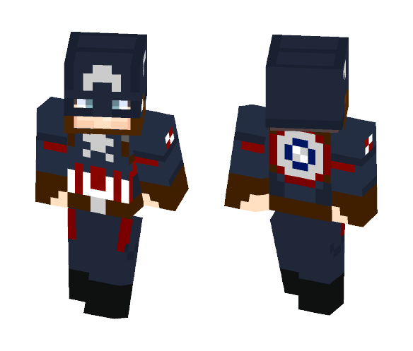 Download Free Captain America Skin for Minecraft image 1 Captain America - Comics Minecraft Skins - image 1