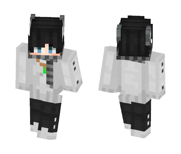 Cute wolf with a scarf - Male Minecraft Skins - image 1