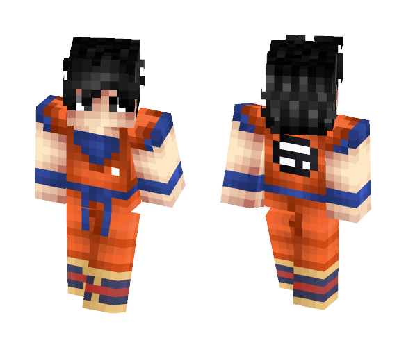 Son goku|Dragonball Z (Saiyan saga) - Male Minecraft Skins - image 1