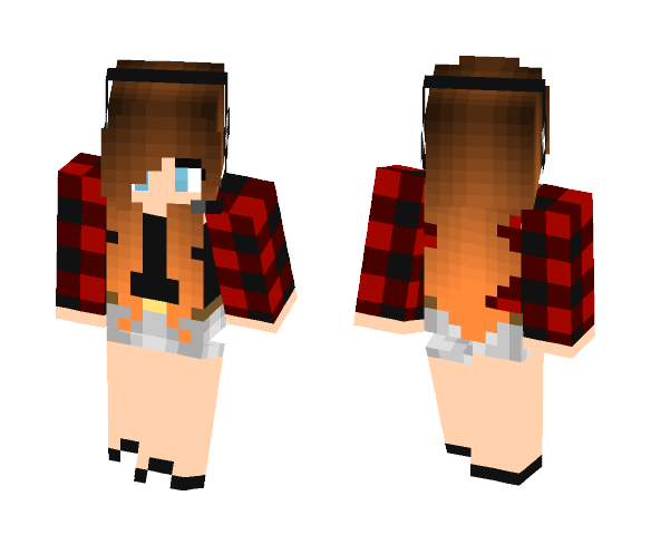 Download Free Girl with headphones Skin for Minecraft image 1 Girl with headphones - Girl Minecraft Skins - image 1
