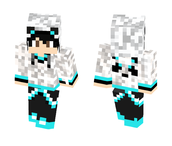 Blue Panda - Male Minecraft Skins - image 1