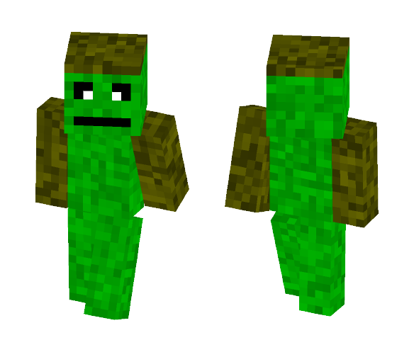 Download Free GrassMan Skin for Minecraft image 1 GrassMan - Interchangeable Minecraft Skins - image 1