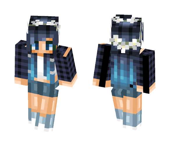 I love blue - Female Minecraft Skins - image 1