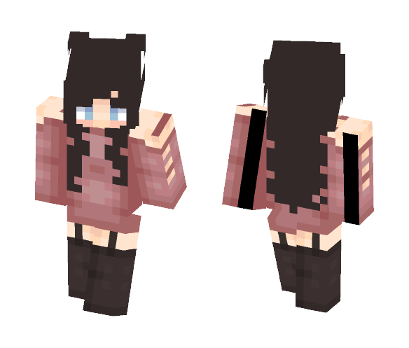 Download Free Girl With brown hair Skin for Minecraft image 1 Girl With brown hair - Color Haired Girls Minecraft Skins - image 1