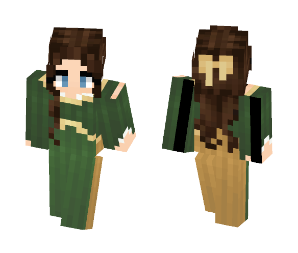 ⊰ Sunflower Noble Dress ⊱ - Female Minecraft Skins - image 1