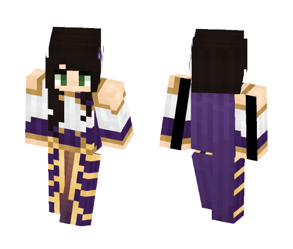 ⊰ Purple Noble Woman ⊱ - Female Minecraft Skins - image 1