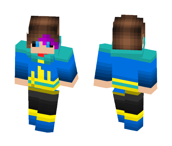 Phantom Fantasy Sans - Male Minecraft Skins - image 1