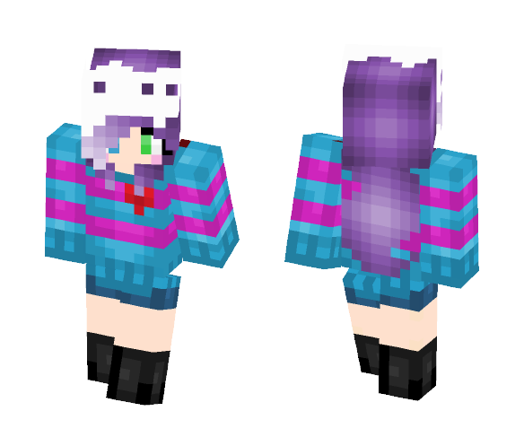 Lilly Aftertale Frisk - Female Minecraft Skins - image 1