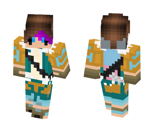 Phantom Eraser Sans - Male Minecraft Skins - image 1