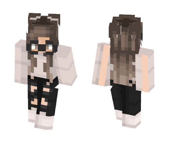Nerdy Girl - Girl Minecraft Skins - image 1