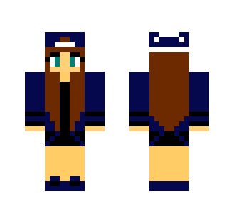 Blue Hat girl - Girl Minecraft Skins - image 2