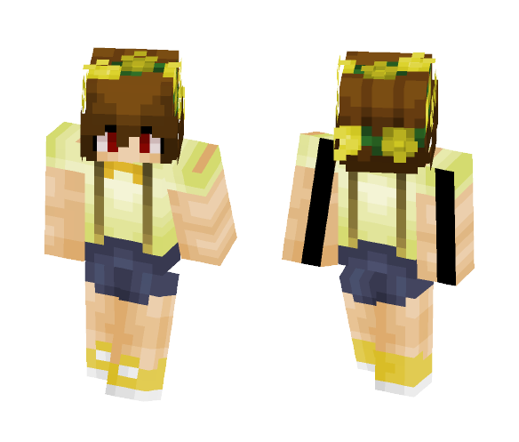 Chara [Kid Form] [Female] - Female Minecraft Skins - image 1