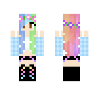 Rainbow gurl - Female Minecraft Skins - image 2