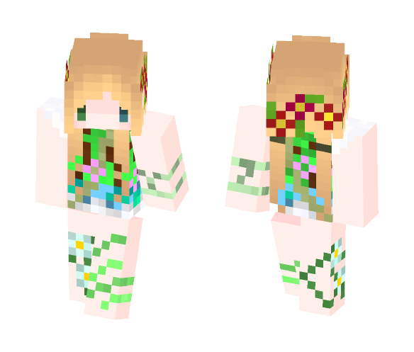 Download Free Spring Girl ♡◕Σ;♡ Skin for Minecraft image 1 Spring Girl ♡◕Σ;♡ - Girl Minecraft Skins - image 1