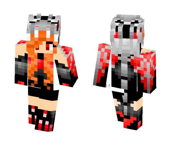 Dark Flame Dragon Girl - Girl Minecraft Skins - image 1