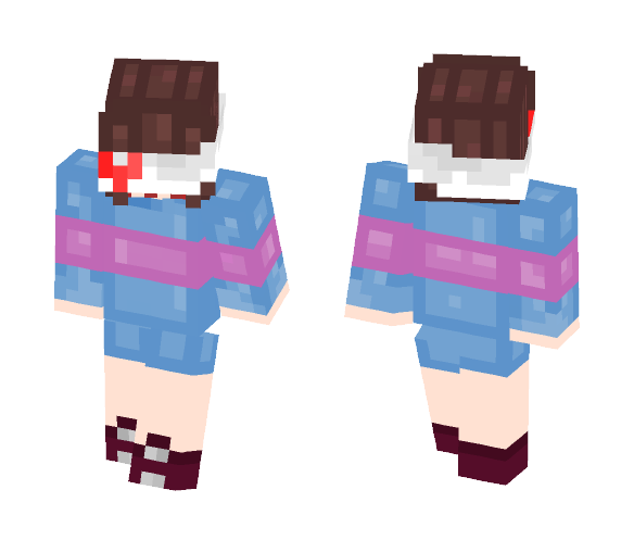 Download Free a frisky frisk zombietale -aithra- Skin for Minecraft image 1 a frisky frisk zombietale -aithra- - Female Minecraft Skins - image 1