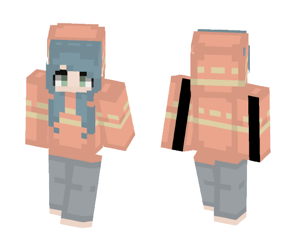 blue hair - Female Minecraft Skins - image 1