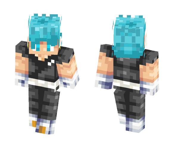 Vegeto SSGSS - Male Minecraft Skins - image 1