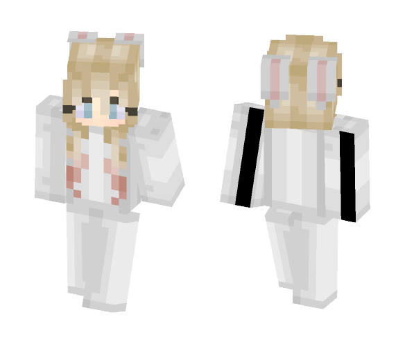 Download Free Girl in Bunny Onesie | Cassyyy Skin for Minecraft image 1 Girl in Bunny Onesie | Cassyyy - Girl Minecraft Skins - image 1