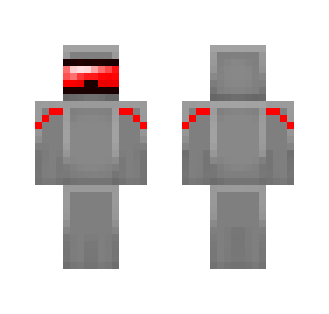 Robot with visor