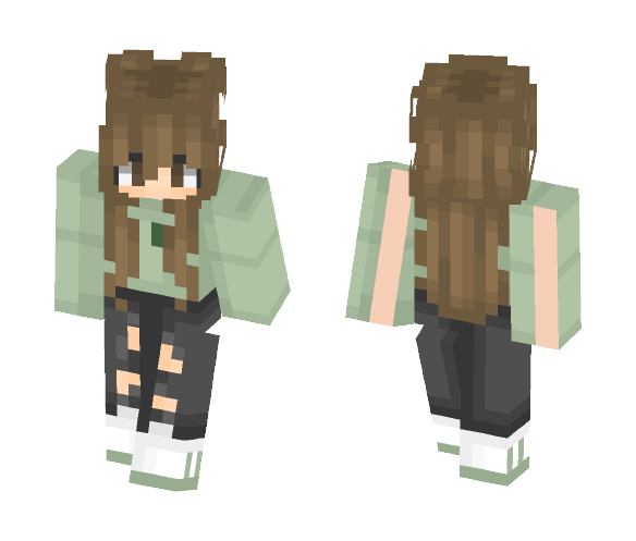 green sweater ???? - Female Minecraft Skins - image 1