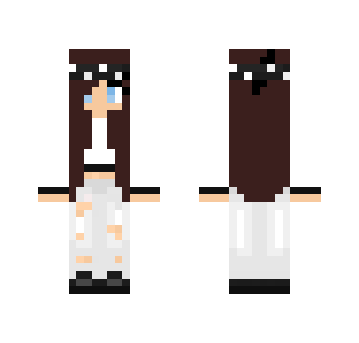 Girl with brown hair