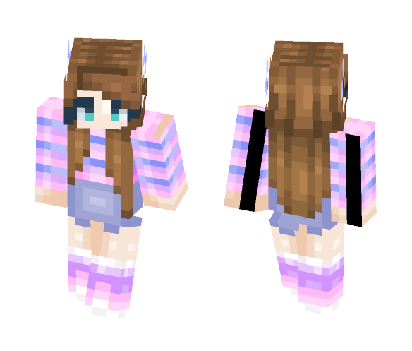 Bubble Gum Drops - Female Minecraft Skins - image 1