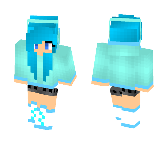 Download Free Wet n Wild Water Girl Skin for Minecraft image 1 Wet n Wild Water Girl - Girl Minecraft Skins - image 1