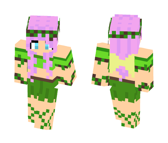 Download Free Fairy Girl (Purple) Skin for Minecraft image 1 Fairy Girl (Purple) - Girl Minecraft Skins - image 1