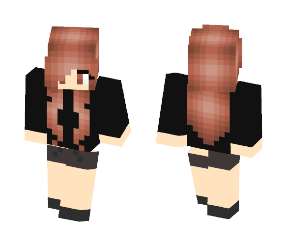 Download Free Girl with brown hair Skin for Minecraft image 1 Girl with brown hair - Color Haired Girls Minecraft Skins - image 1
