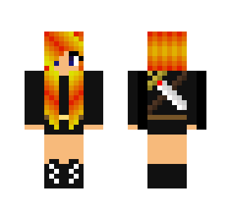 Girl with fiery hair