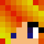 Girl with fiery hair - Color Haired Girls Minecraft Skins - image 3